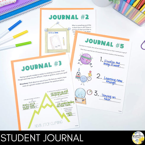 Growth Mindset Individual Counseling Curriculum | Strategies and Data Tracking